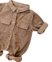 Laden Sie das Bild in den Galerie-Viewer, Bean's Tree gestreifter Playsuit - Grau