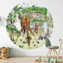 Afbeelding in Gallery-weergave laden, Fleur des fleurs muursticker 120x120 cm - Wild & free - Ikenmijnmama