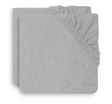 Afbeelding in Gallery-weergave laden, Jollein aankleedkussenhoes badstof (2 stuks) - Soft grey - Ikenmijnmama