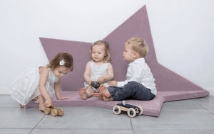 MISIOO foam speeltapijt roze - star 160x5cm - Ikenmijnmama