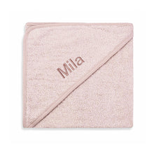 Afbeelding in Gallery-weergave laden, Badcape-met-naam-blush