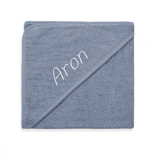Badcape-met-naam-grey-blue