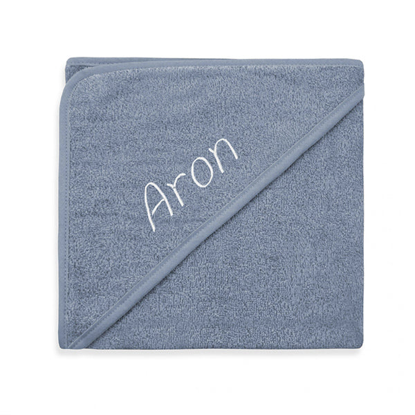 Badcape-met-naam-grey-blue