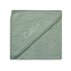 Badcape-met-naam-stone-green