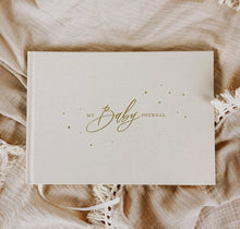 Afbeelding in Gallery-weergave laden, Blush-and-gold-my-baby-journal-ivory