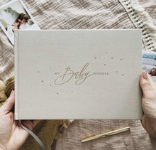 Laden Sie das Bild in den Galerie-Viewer, Blush-and-gold-my-baby-journal-ivory