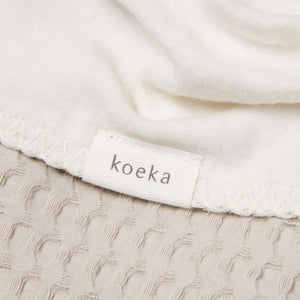 Koeka-ledikantdeken-cotton-fleece-wafel-amsterdam-sand