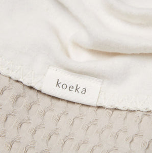 Koeka-wiegdeken-cotton-fleece-wafel-amsterdam-sand