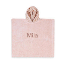 Afbeelding in Gallery-weergave laden, Poncho-met-naam-blush