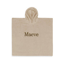 Afbeelding in Gallery-weergave laden, Poncho-met-naam-cream