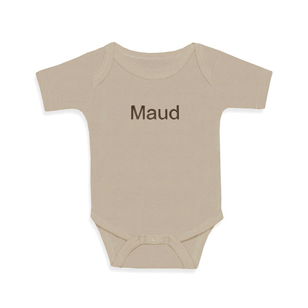 Romper met naam (optioneel) - Cream