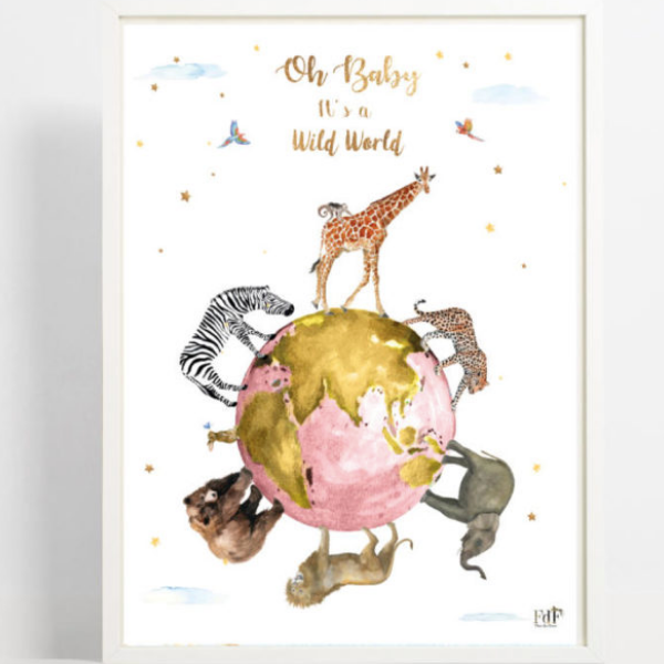 Fleur des fleurs poster A3 - Wild world girls