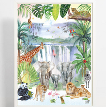 Afbeelding in Gallery-weergave laden, Fleur des fleurs poster A3 - Wild waterfall