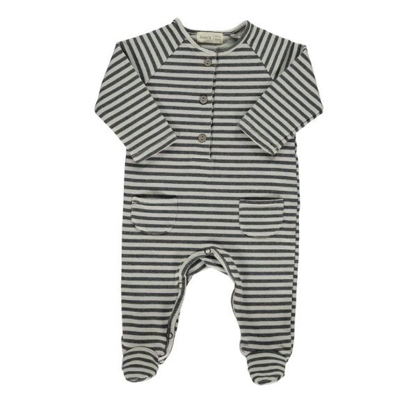 Bean's tree striped playsuit - Grijs - Ikenmijnmama