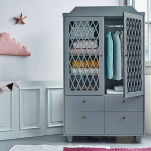 Cam Cam harlequin garderobekast - grey/grijs - Ikenmijnmama