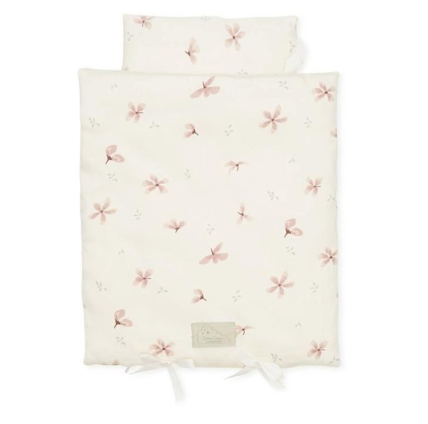 Cam Cam poppendekbed + kussen - Windflower creme - Ikenmijnmama