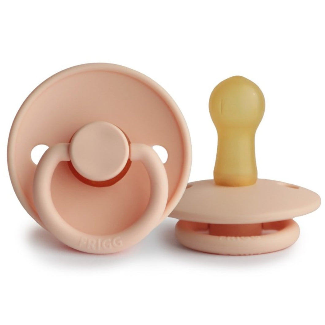 FRIGG speen classic pink cream - Natuurrubber - Maat 2 - Ikenmijnmama