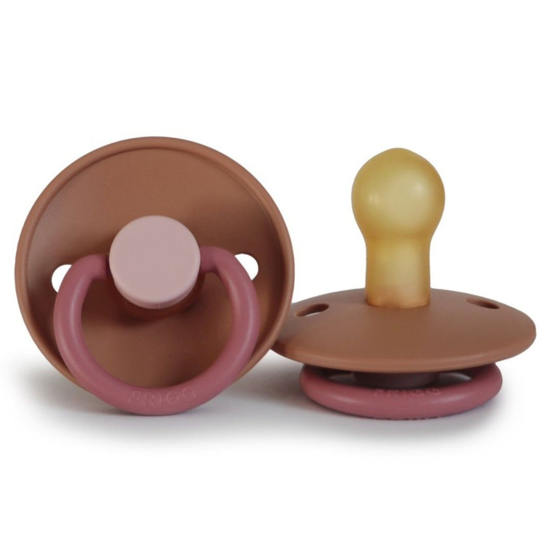 FRIGG speen color flamingo - Natuurrubber - Maat 1 - Ikenmijnmama