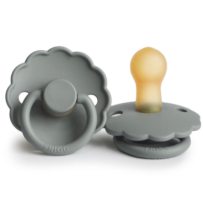 FRIGG speen daisy french gray - Natuurrubber - Maat 1 - Ikenmijnmama