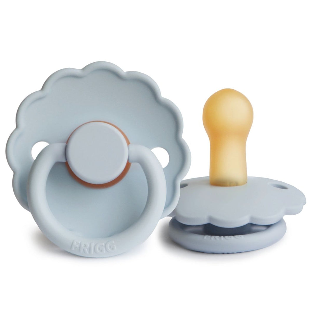 FRIGG speen daisy powder blue - Natuurrubber - Maat 2 - Ikenmijnmama