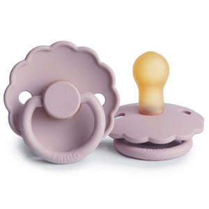 FRIGG speen daisy soft lilac - Natuurrubber - Maat 1 - Ikenmijnmama