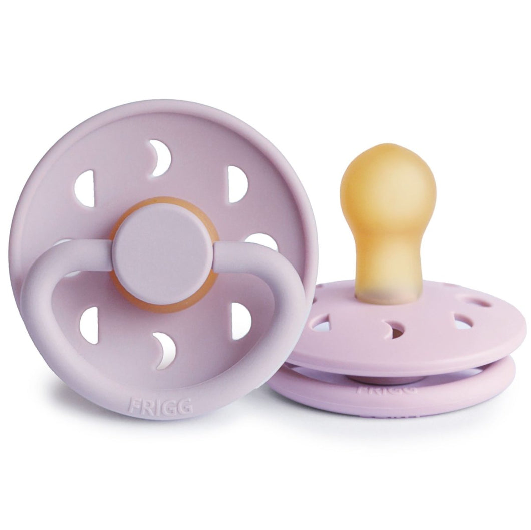 FRIGG speen moon soft lilac - Natuurrubber - Maat 1 - Ikenmijnmama