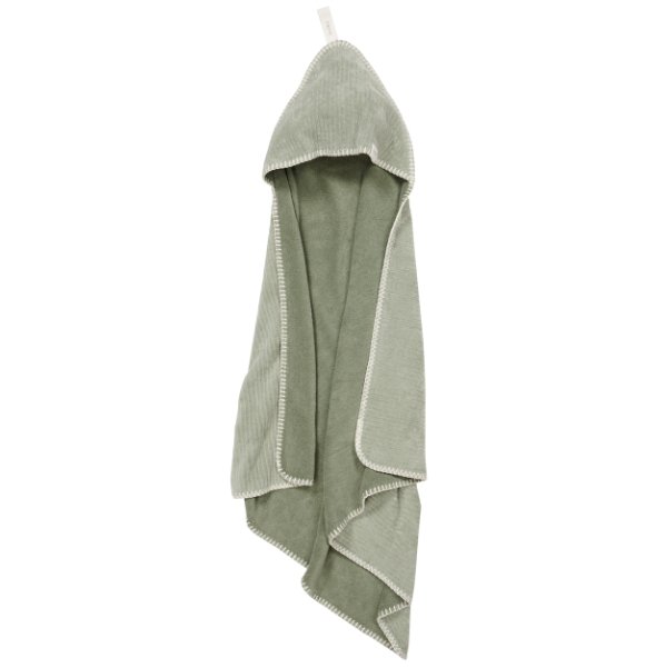 Koeka omslagdoek stretch terry Vik - Shadow green - Ikenmijnmama