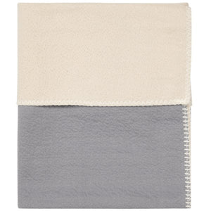 Koeka wiegdeken reversible Riga - Steel grey - Ikenmijnmama