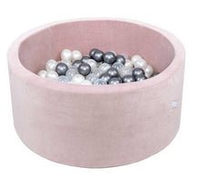 Afbeelding in Gallery-weergave laden, MISIOO ballenbad velours roze - rond 90x40cm - Ikenmijnmama