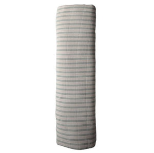Mushie hydrofiele doek XL swaddle - Sage stripes - Ikenmijnmama