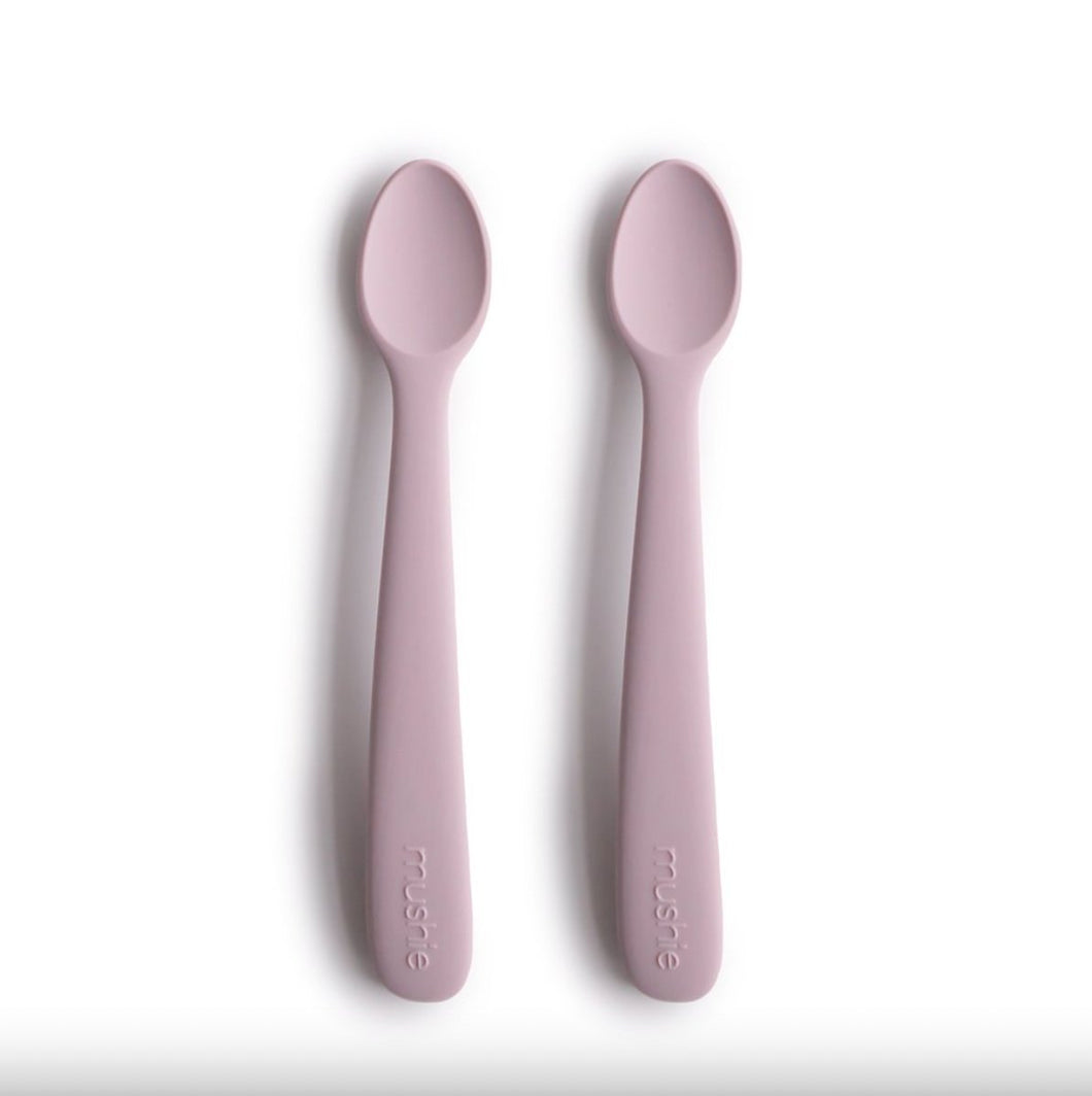 Mushie siliconen babylepels - Soft lilac 2 stuks - Ikenmijnmama