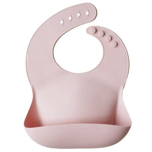 Mushie siliconen bibs slab - Blush - Ikenmijnmama