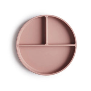 Mushie siliconen bord met zuignap - Blush - Ikenmijnmama