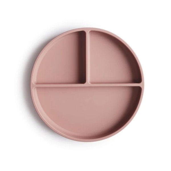Mushie siliconen bord met zuignap - Blush - Ikenmijnmama