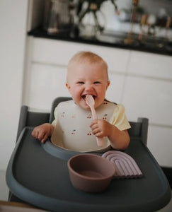 Mushie siliconen kom met zuignap - Cloudy mauve - Ikenmijnmama