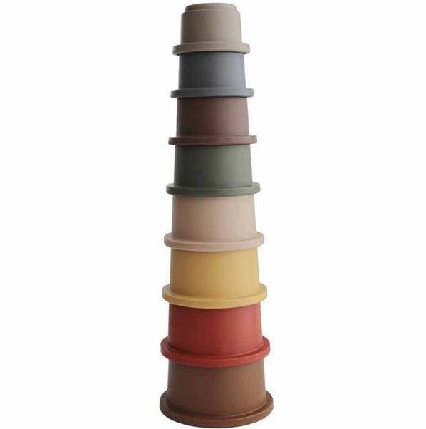 Mushie stacking cups retro - Stapeltoren - Ikenmijnmama