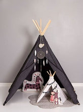 Afbeelding in Gallery-weergave laden, Roommate Hippie Tipi Tent - Antraciet - Ikenmijnmama