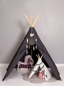 Roommate Hippie Tipi Tent - Antraciet - Ikenmijnmama