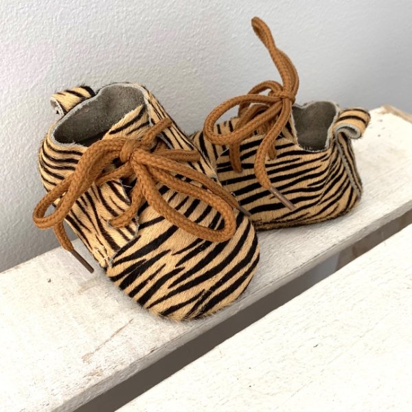 Schoentjes - Zebra beige - Ikenmijnmama
