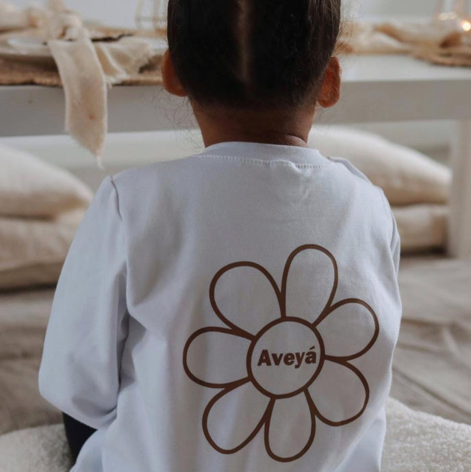 Sweater met naam - Flower - Ikenmijnmama