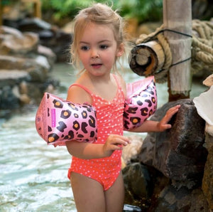 Swim Essentials zwembandjes - Panter roze 2 tot 6 jaar - Ikenmijnmama