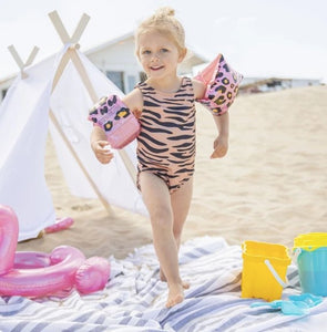 Swim Essentials zwembandjes - Panter roze 2 tot 6 jaar - Ikenmijnmama